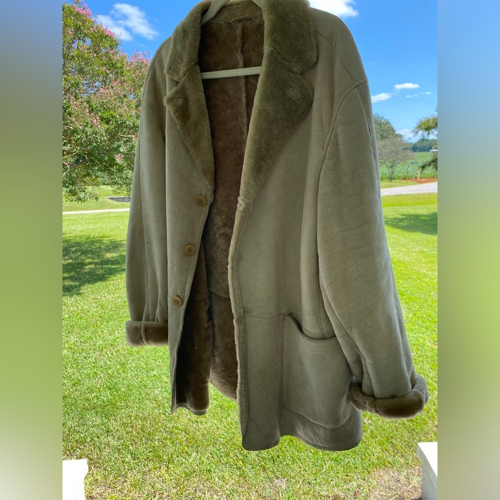 Vintage Gimo’s Italian Suede Leather/ Shearling Women’s Coat
